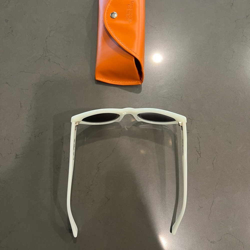 Sun Buddie Eyewear White Cat Eye Sunglasses View 5